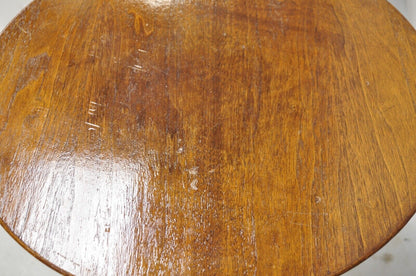 Vintage Eero Saarinen Knoll 20" Tulip Side Table with Wood Top