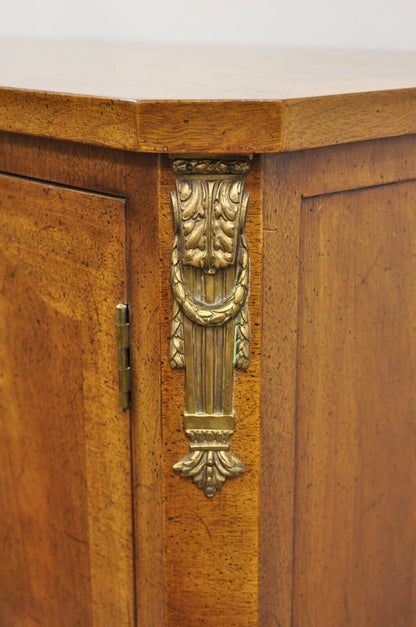 Vintage Henredon French Louis XV Style Banded Walnut Tall Chest Dresser