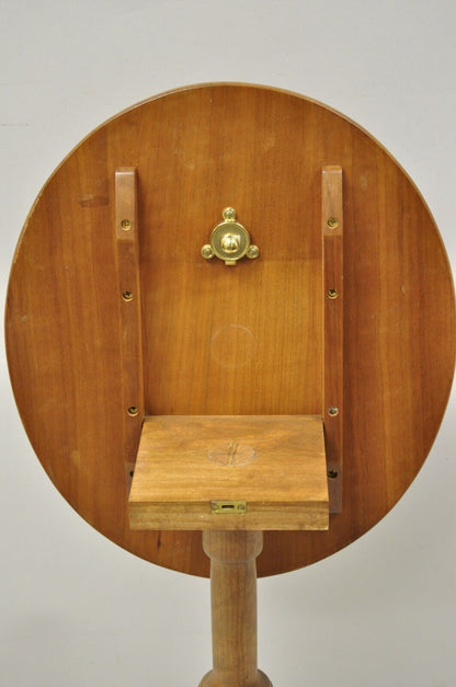 Solid Cherry Wood Tilt Top Tea Table Sheraton Federal Style by Norm Baylis