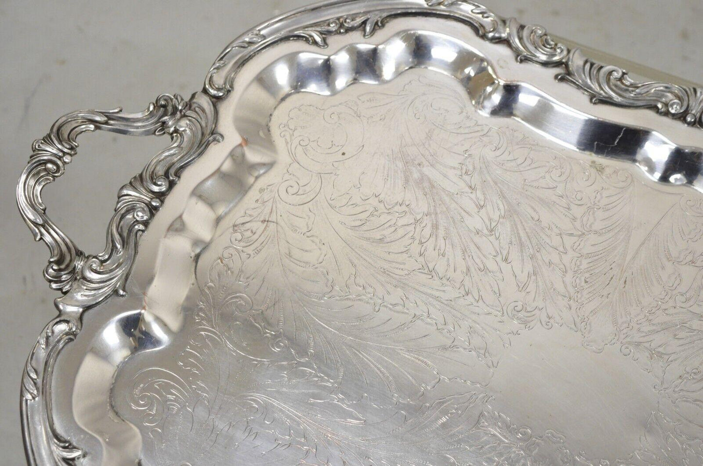 Vintage FB Rogers Silver Co 2377 Silver Plated 29" Serving Platter Tray