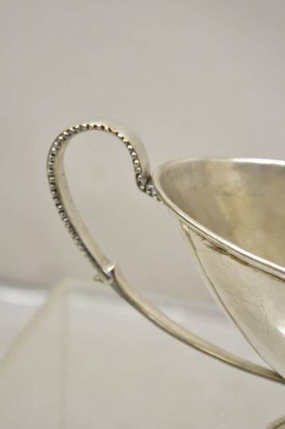 Antique English Victorian Silver Plated Trophy Cup Small Candy Dish Fruit Bowl