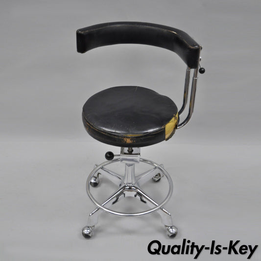 Reliance F&F Koenigkramer Medical Chair Dentist Dental Exam Stool Ophthalmic Vtg