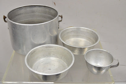 Vintage Victor Aluminum Camp Cooking Set Pot with Handle Plates & More 8 Pc Set