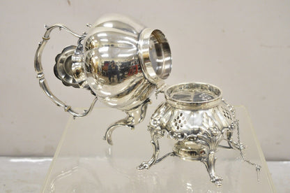 Reed & Barton Winthrop Silver Plate Art Nouveau Floral Repousse Tea Set 6 Pc Set