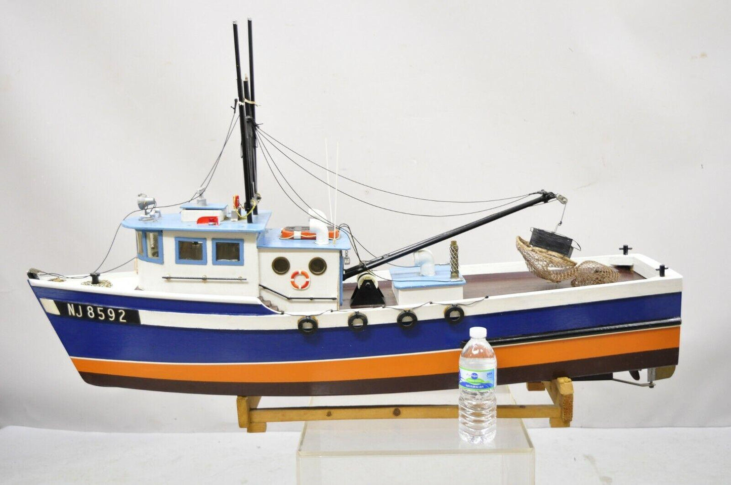 Vintage 48" Fishing Boat Ship Model A - Rab NJ 8592