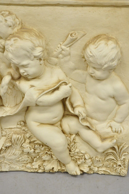 Vtg Wall Art by Empire Art Products Putti Cherub Group after François Du Quesno