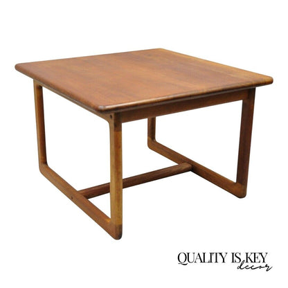Vintage Mid Century Danish Modern Teak Wood Square Side End Table