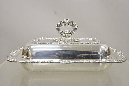 Vintage Community Ascot Silver Plated Victorian Style Lidded Serving Platter