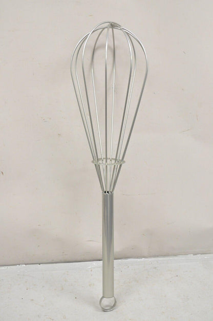 Oversized Modern Curtis Jere Style Pop Art 50" Metal Wisk Wall Art Sculpture