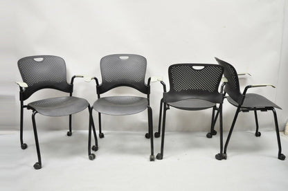 Herman Miller Caper Stacking Chair Office Computer Desk Chair - Set of 4