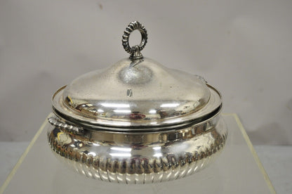 W&SB 195 Silver Plate Covered Platter Serving Tray Dish Bowl