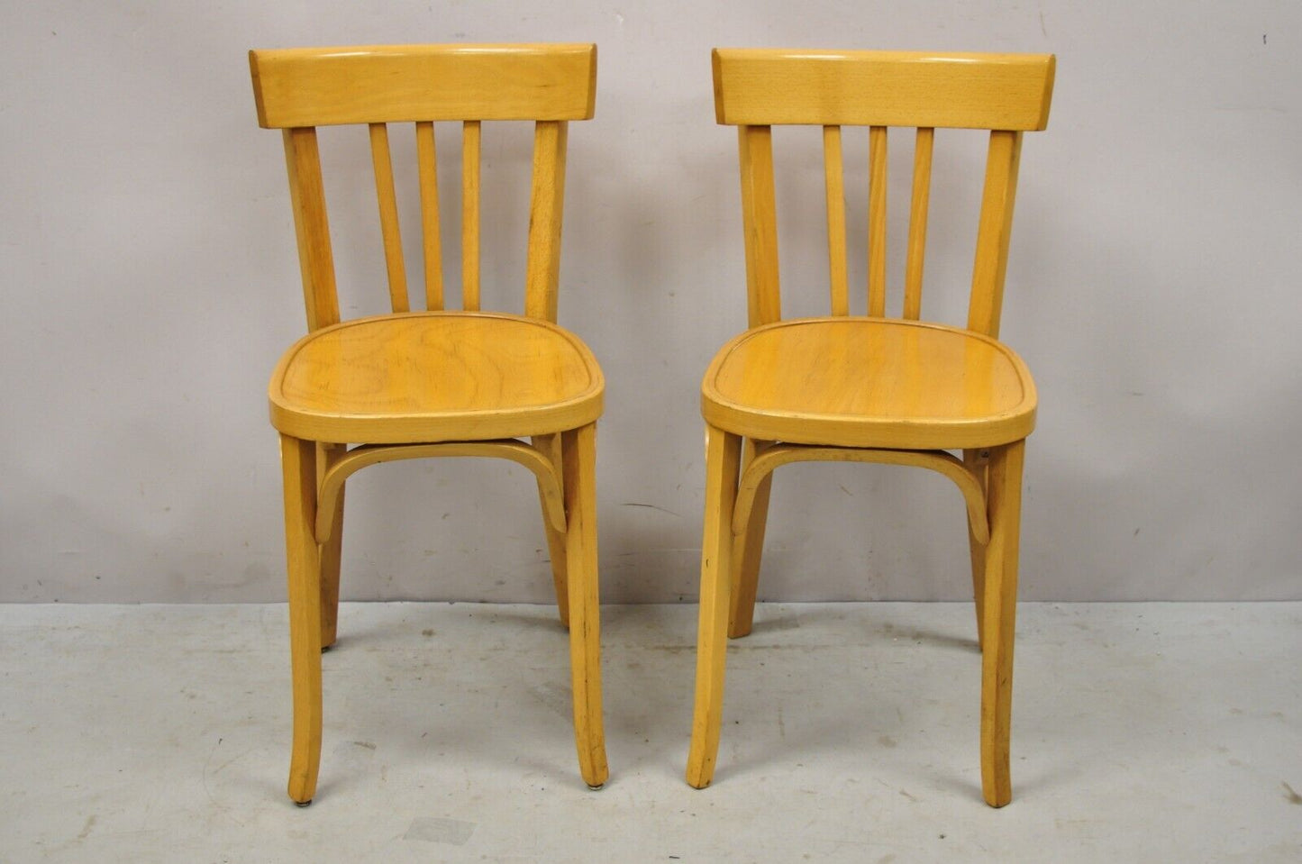 Vintage Baumann 83 Parisian Bistro Bentwood Dining Chairs - Set of 6