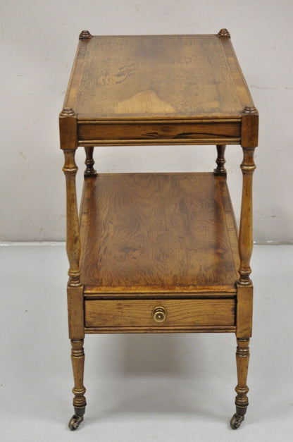 Vintage Hickory Chair Co English Regency Style Rosewood One Drawer Side Table