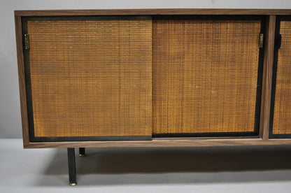 Vintage Mid Century Modern Laminate Formica Case 72" Credenza Cabinet Buffet