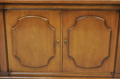 Vintage Century Furniture Hollywood Regency 2 Door Walnut Record Console Cabinet