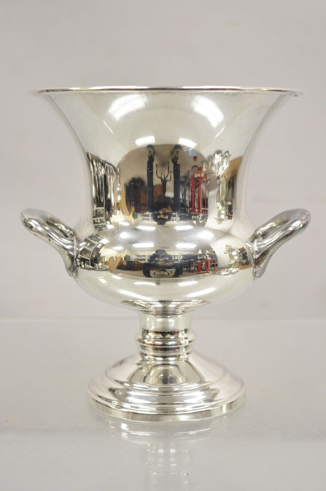 Vtg F.B. Rogers Empire Style Silver Plated Small Trophy Cup Champagne Ice Bucket