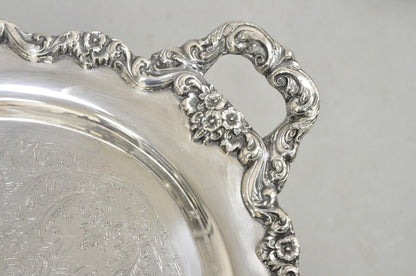 Vintage Towle 6955 Large Silver Plated Oval Victorian Serving Platter Tray