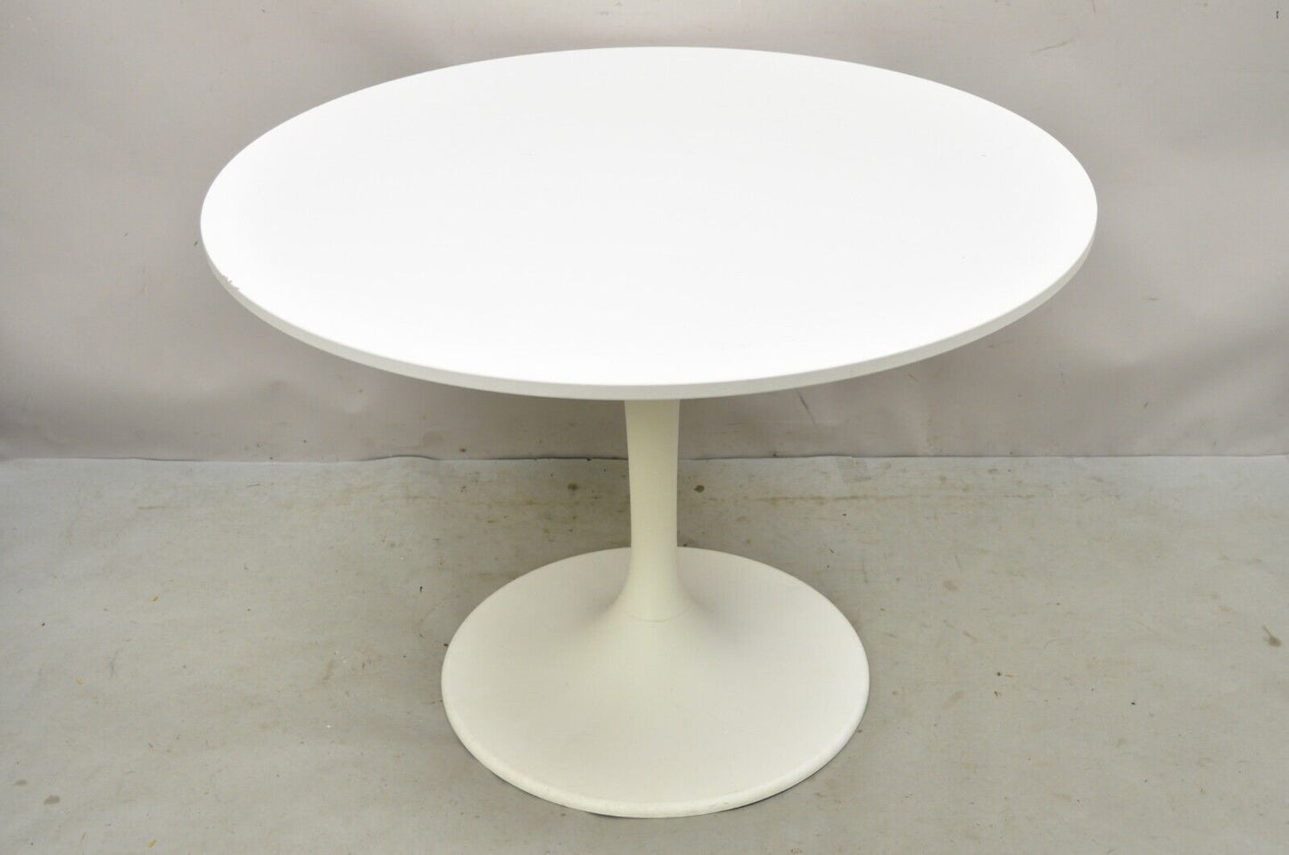 Vintage 1999 Ikea Docksta 13040 41" Round White Tulip Base Dining Table