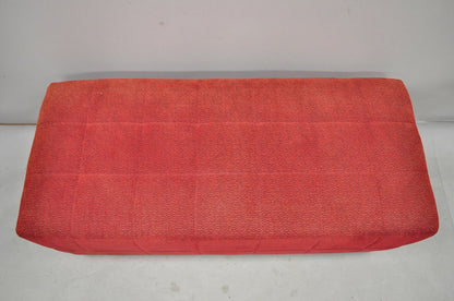 Directional Red Upholstered 56" Large Modern Charles Bench Seat Ottoman