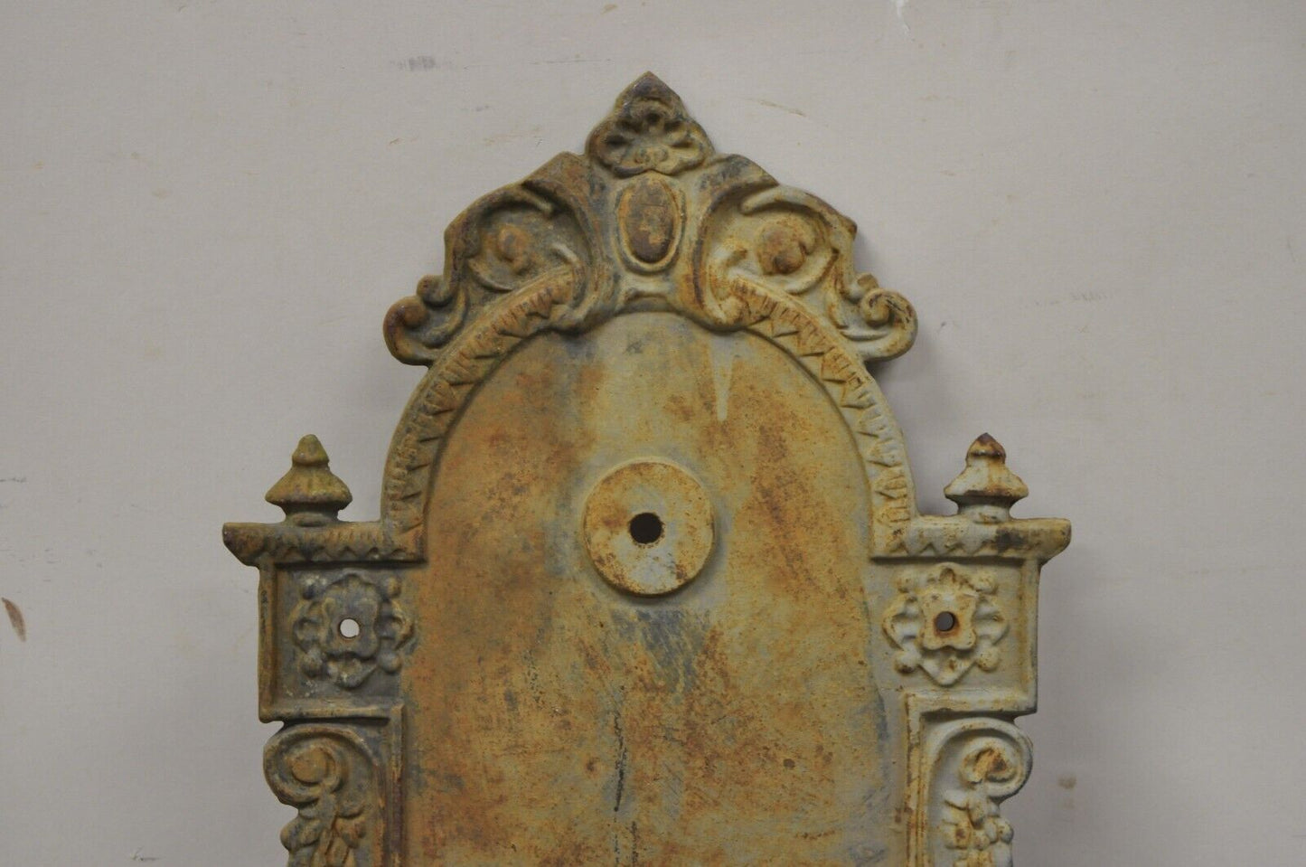 Cast Iron French Empire Neoclassical Style Outdoor Garden Wall Water Fountain