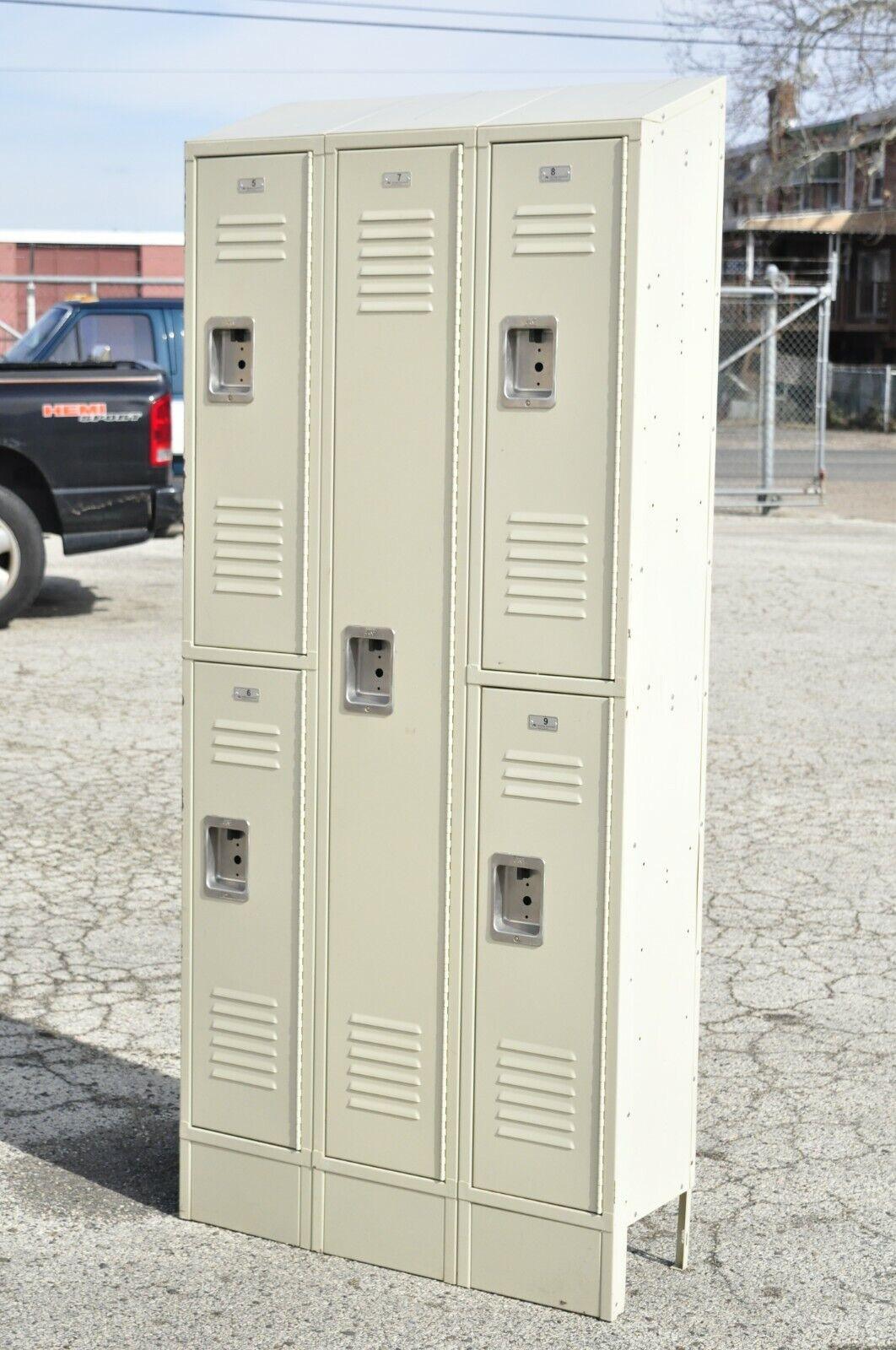 ASI Storage Solutions 5 Section 3 Wide Slope Top Gym School Locker (B)