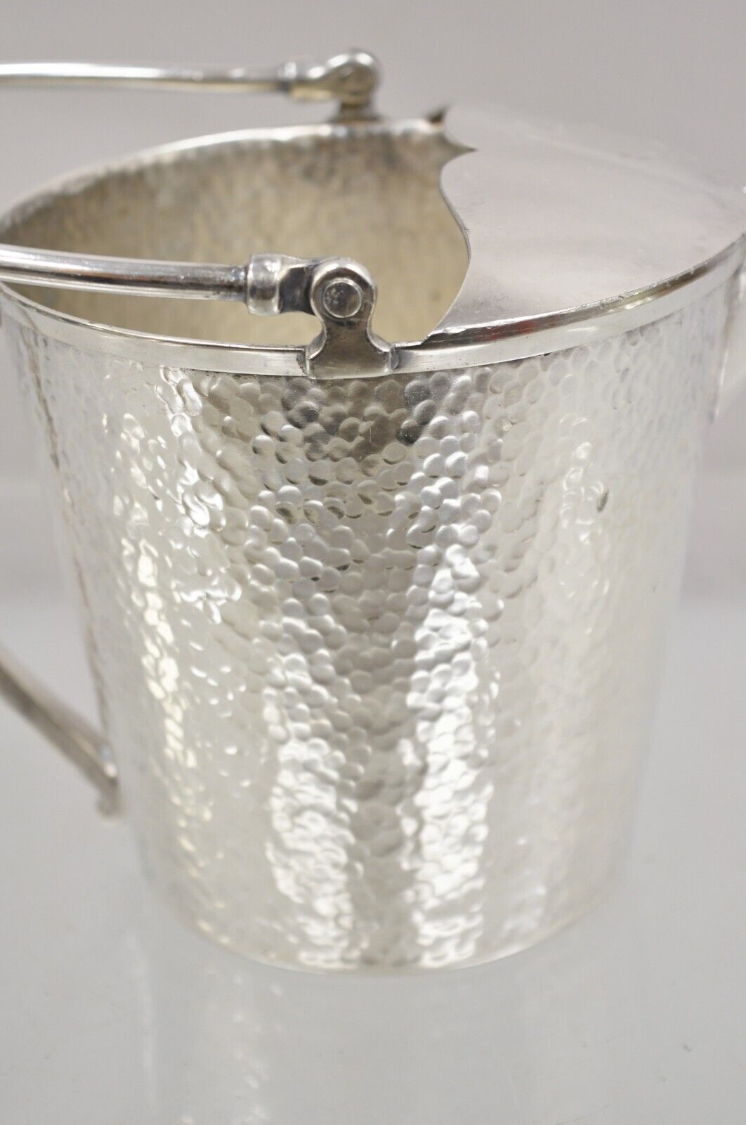 Vintage T&T Hand Hammered Silver Plated Art Deco Small Watering Can Pitcher