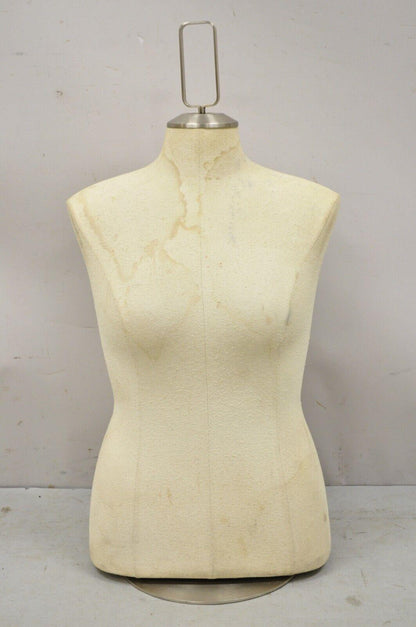 Counter Top Torso Dress Form Mannequin on Revolving Pedestal Base