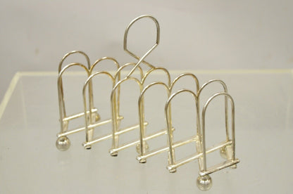 Antique HL & Co Silver Plated Edwardian Folding Expanding Toast Rack Holder