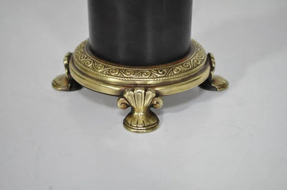 Vintage French Empire Style Small Bronze Urn Form Boudoir Vanity Table Lamp