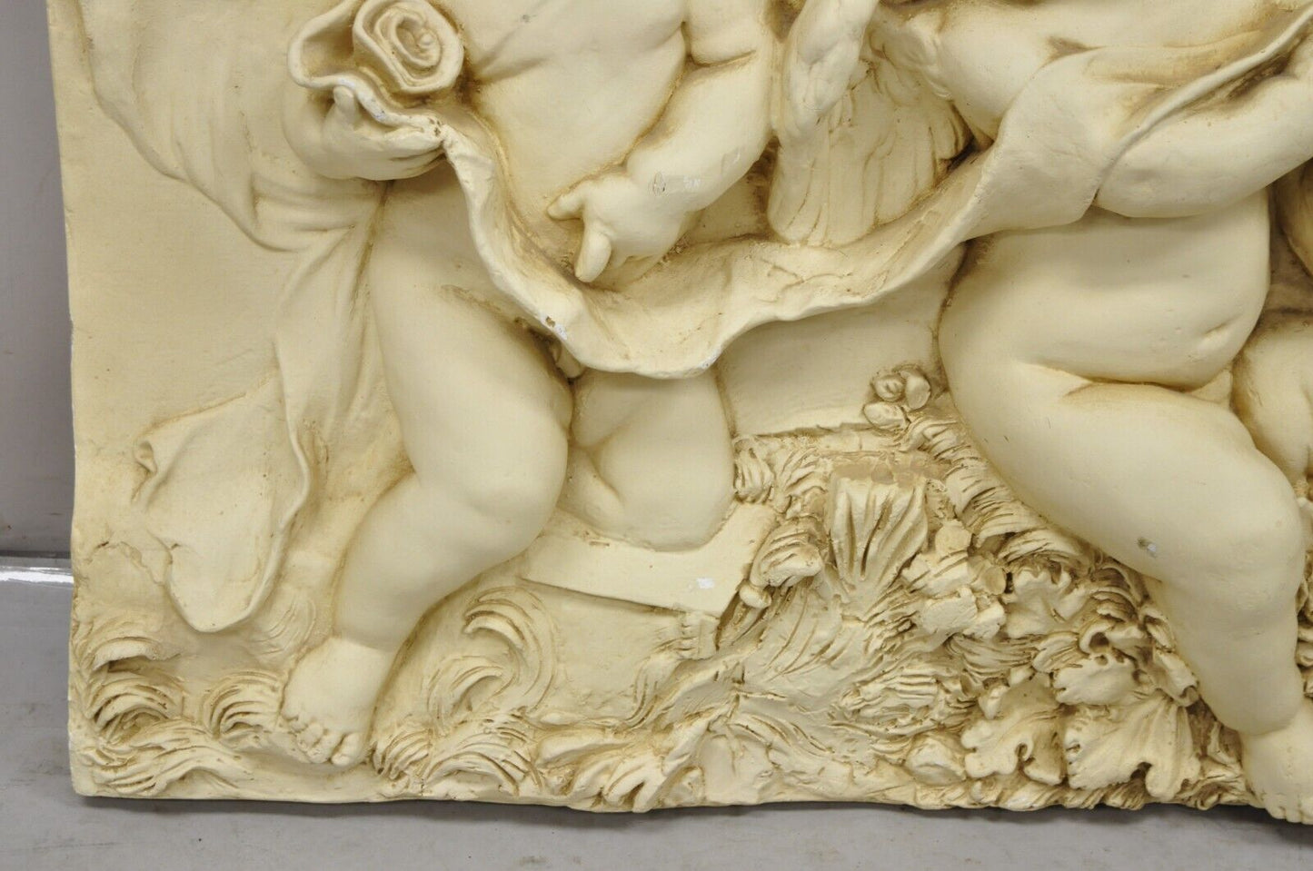 Vtg Wall Art by Empire Art Products Putti Cherub Group after François Du Quesno