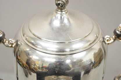 Antique Victorian Fancy Silver Plated Samovar Coffee Tea Beverage Dispenser