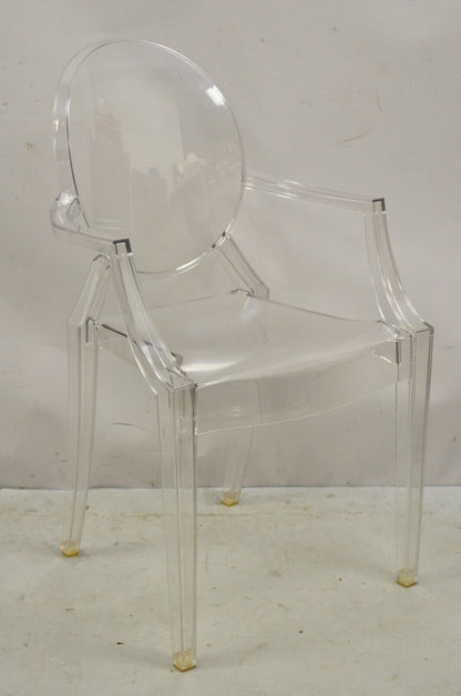 Kartell Designs Louis Ghost Arm Chair Philippe Starck - Set of 3