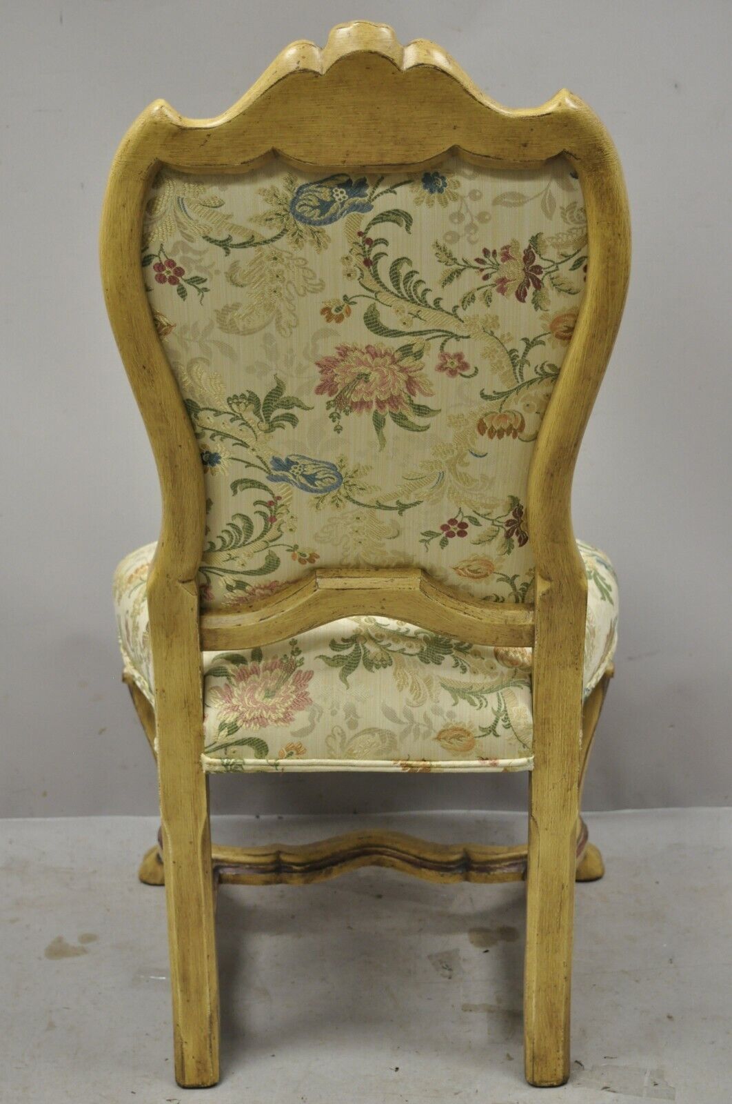 Minton Spidell Italian Regency Rococo Cream Painted Dining Chairs - Set of 4