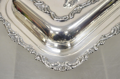 Vintage Community Ascot Silver Plated Victorian Style Lidded Serving Platter