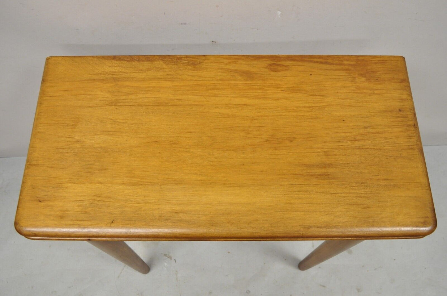 Vintage Mid Century Maple Wood Expanding Folding Game Table
