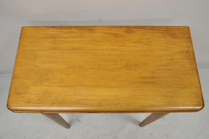 Vintage Mid Century Maple Wood Expanding Folding Game Table