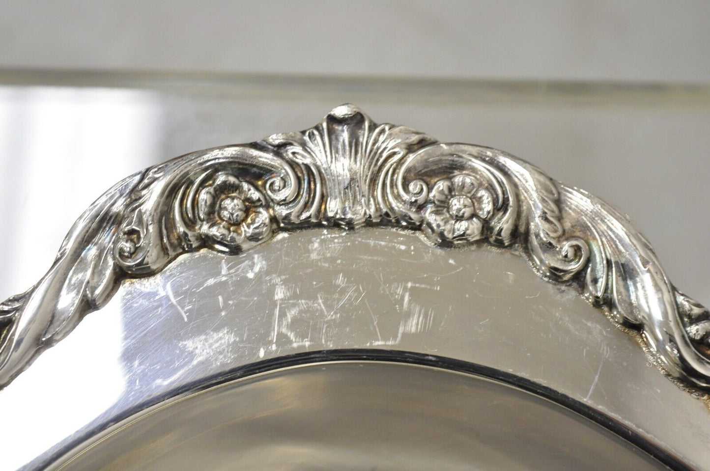 Vintage Silverplate Victorian Style Ornate Lidded Vegetable Serving Dish Platter