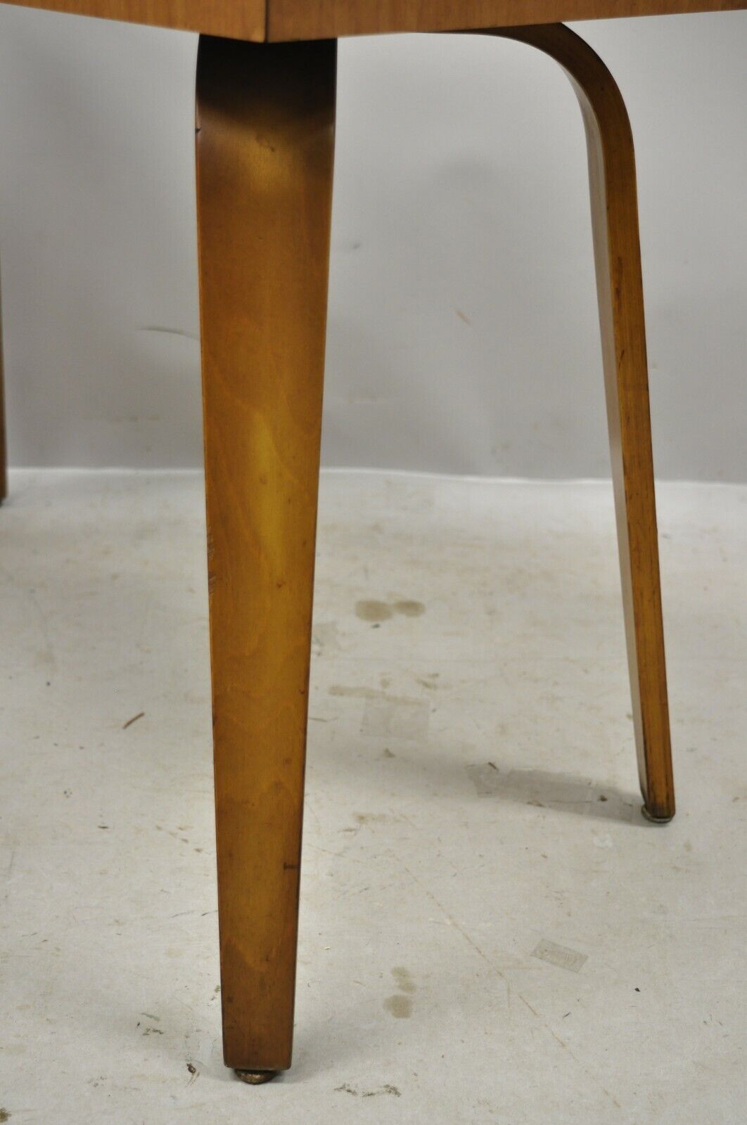 Thonet Mid Century Modern Bentwood Legs Rectangular Laminate Top Side End Table