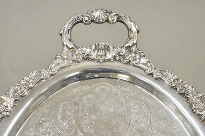 Vintage EPCA Bristol Silver by Poole 73 16 Silver Plated Oval Platter Tray