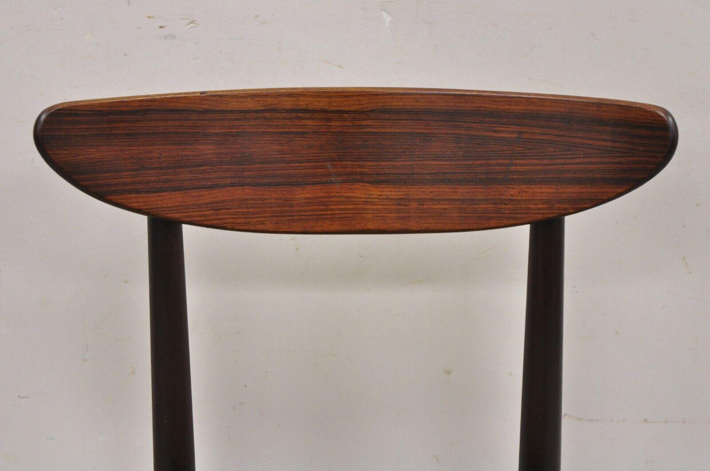 Dyrlund Rosewood Mid Century Danish Modern Curved Back Dining Side Chair