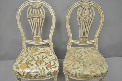 Louis XVI French Style Hot Air Balloon Back Montgolfier Dining Chair Set of 6