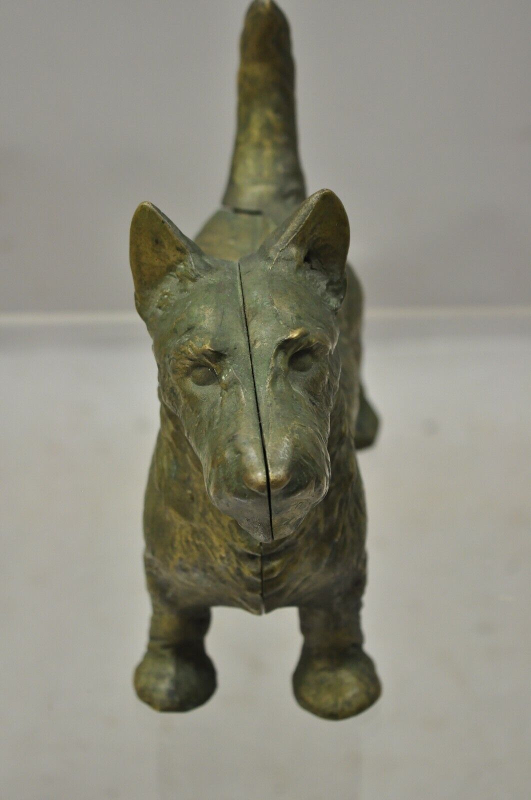 Vintage Brass Bronze Victorian Style 11" Scottie Scottish Terrier Dog Door Stop